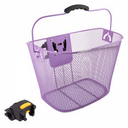 Sunlite Purple Quick Release Front Basket