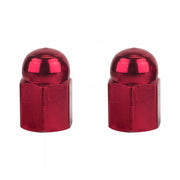 Trik Topz Hex Dome Red Valve Caps (1pr)