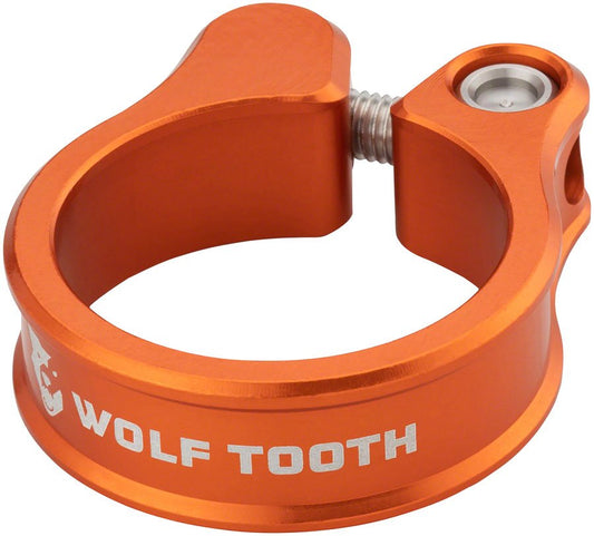 Wolf Tooth Seatpost Clamp - 31.8mm, Orange BIKEFACTORY Hawaii
