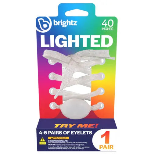Brightz LED Shoelaces 1 Pair - Red/Green/Blue Fast Flash Brightz