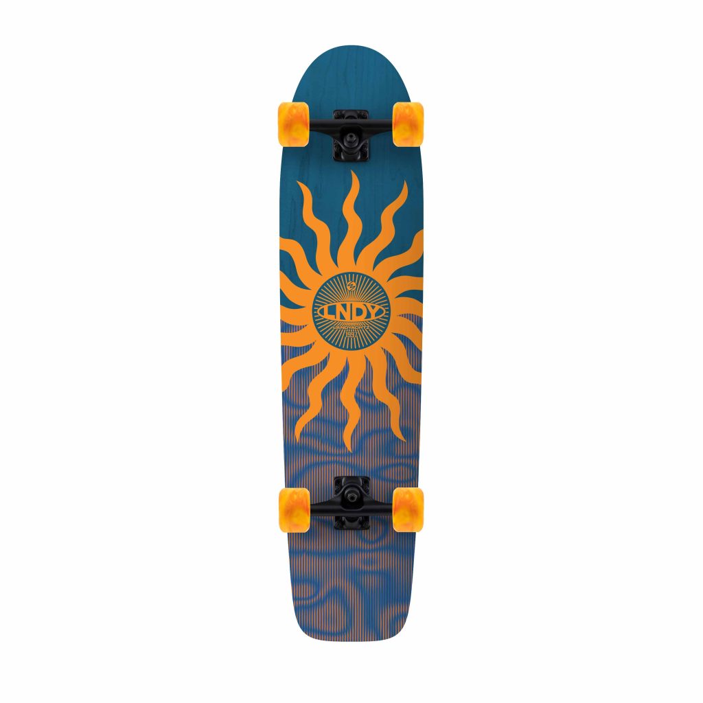 Landyachtz "Rally Kitty" 33.17"x7.87" Blue Deck