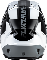 FLY RACING KINETIC CREST HELMET BLACK/WHITE/GREY XL