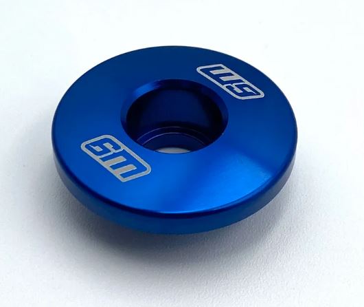 Warp 9 Racing Steerlock Replacement Cap Blue Anodized