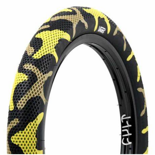 Cult Vans Collab Juvenile 14" x 2.125" Tire Yellow Camo w/Black Sidewall