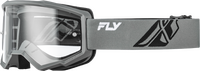 FLY RACING FOCUS GOGGLE GREY/BLACK W/ CLEAR LENS